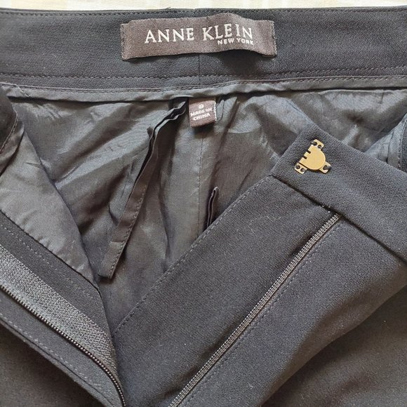 Anne Klein Black Business Pants Blazer Suit Set, Size 10 - Picture 11 of 14